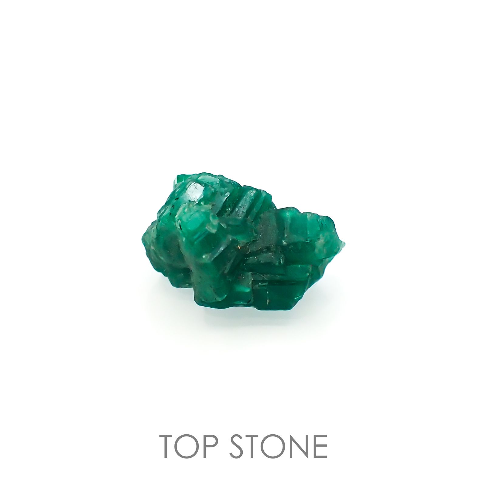 エメラルド 原石 コロンビア・ムゾー鉱山産 10.06ct[220515784]15.8x12.6mm前後