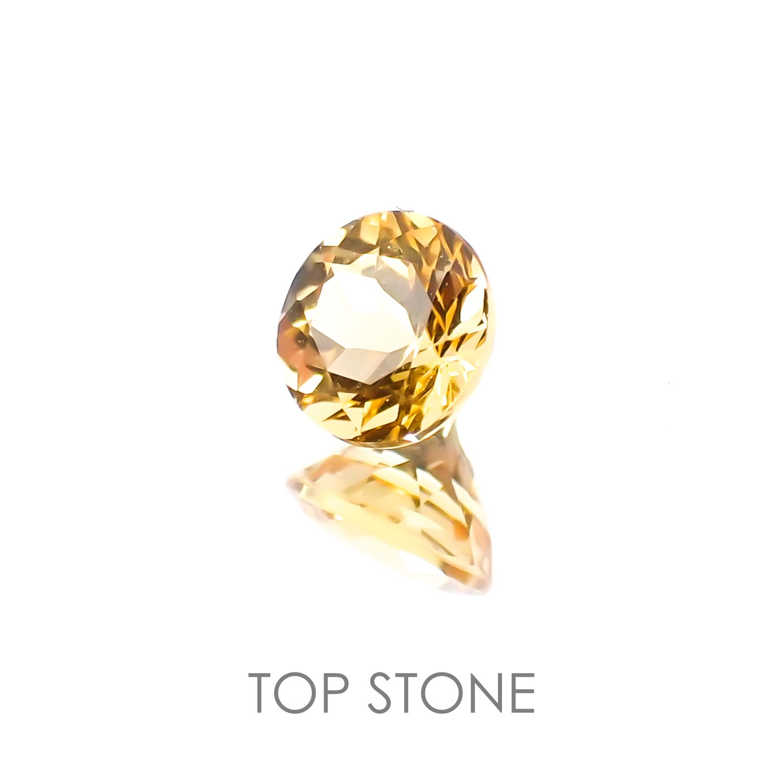 インペリアルトパーズ ブラジル産 ルース 0.41ct[20117850]4.4×4.3mm前後