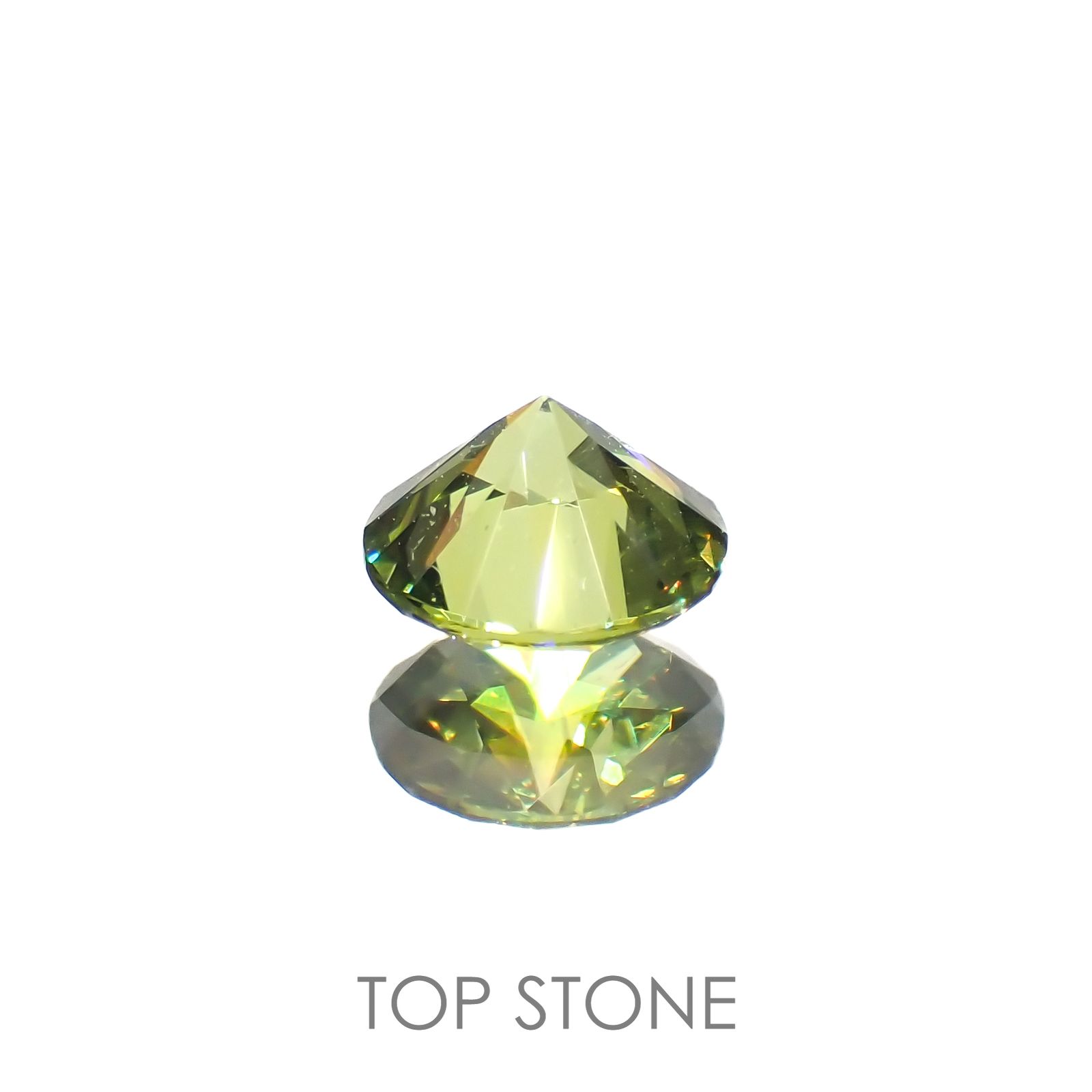 デマントイドガーネット(宝石名デマントイド・ガーネット)ロシア産 0.34ct 識別済[221219468]4.3x4.3mm前後