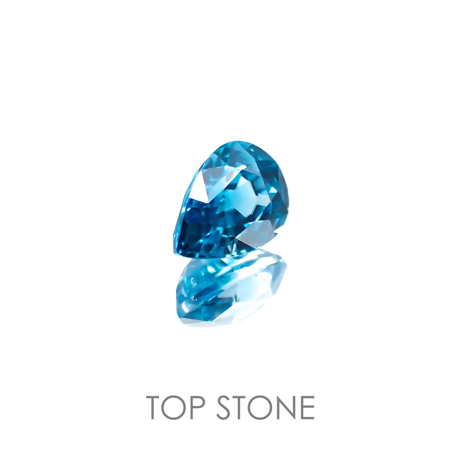 ブルージルコン カンボジア産 ルース 2.03ct[20117920]8.1×6mm前後