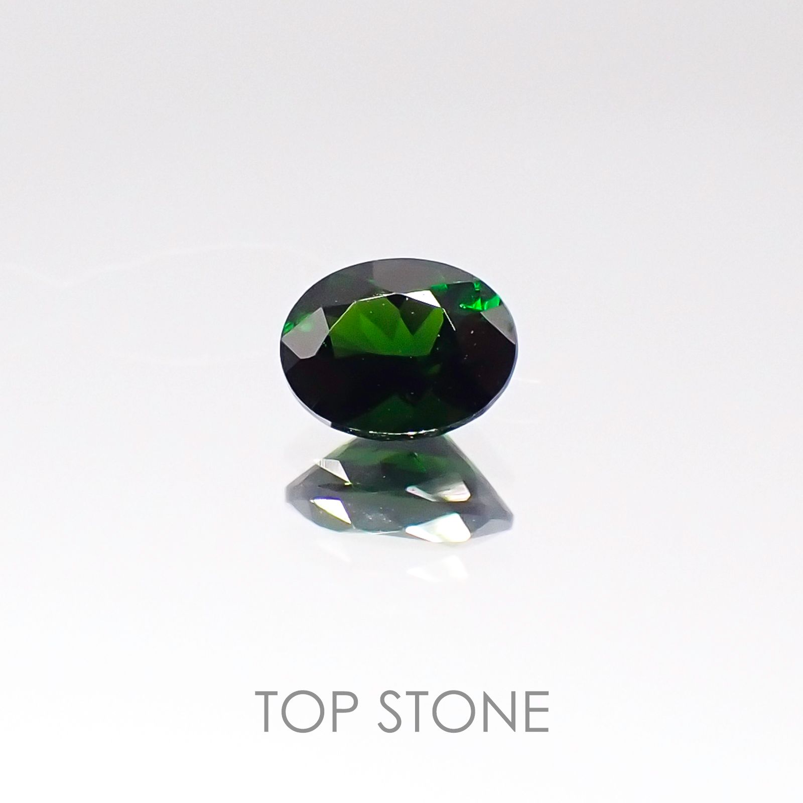 クロムトルマリン(宝石名クロム・トルマリン) タンザニア産 0.27ct 識別済[20096224]4.7×3.6mm前後