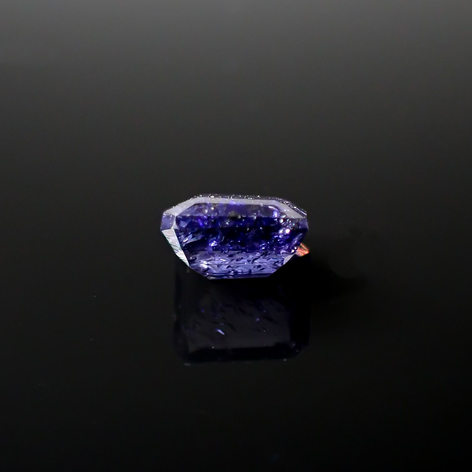 ◇プリンセスカット◇アイオライトサンストーン(宝石名アベンチュリン・アイオライト)インド/ブラジル産 0.98ct 識別済[231224432]6x6mm前後