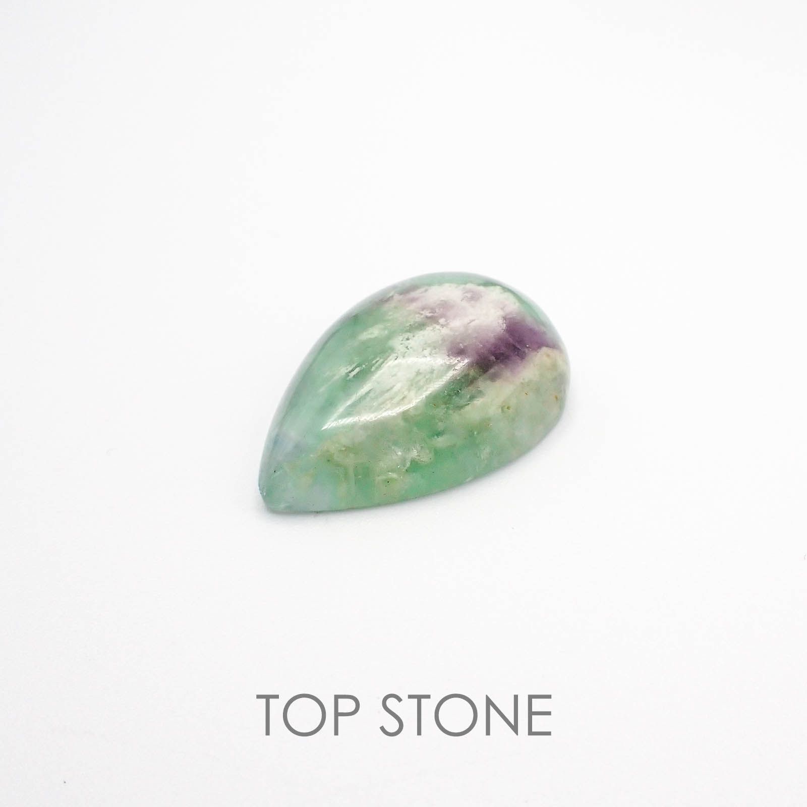エンジェルフェザーフローライト 中国産 ルース 51.67ct[20073582]32.1×21.8mm前後