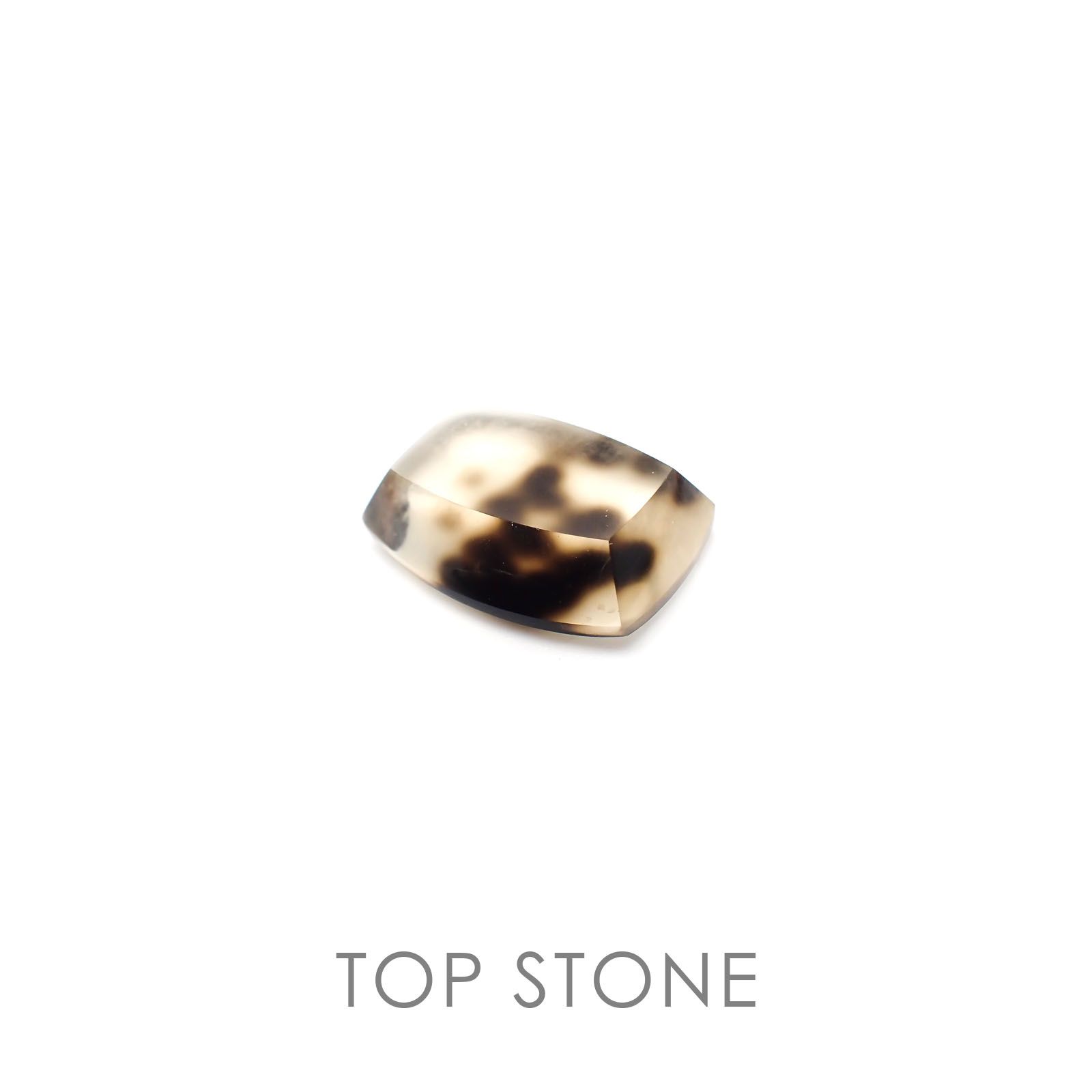 ダルメシアンクォーツ(宝石名ラジエーション・ダメージ・クォーツ) ブラジル産 35.66ct 識別済[20095866]27×19.1mm前後