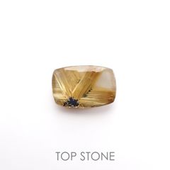 太陽タイチンルチルクォーツ ブラジル産 7.31ct[220716739]15.7x10.4mm前後