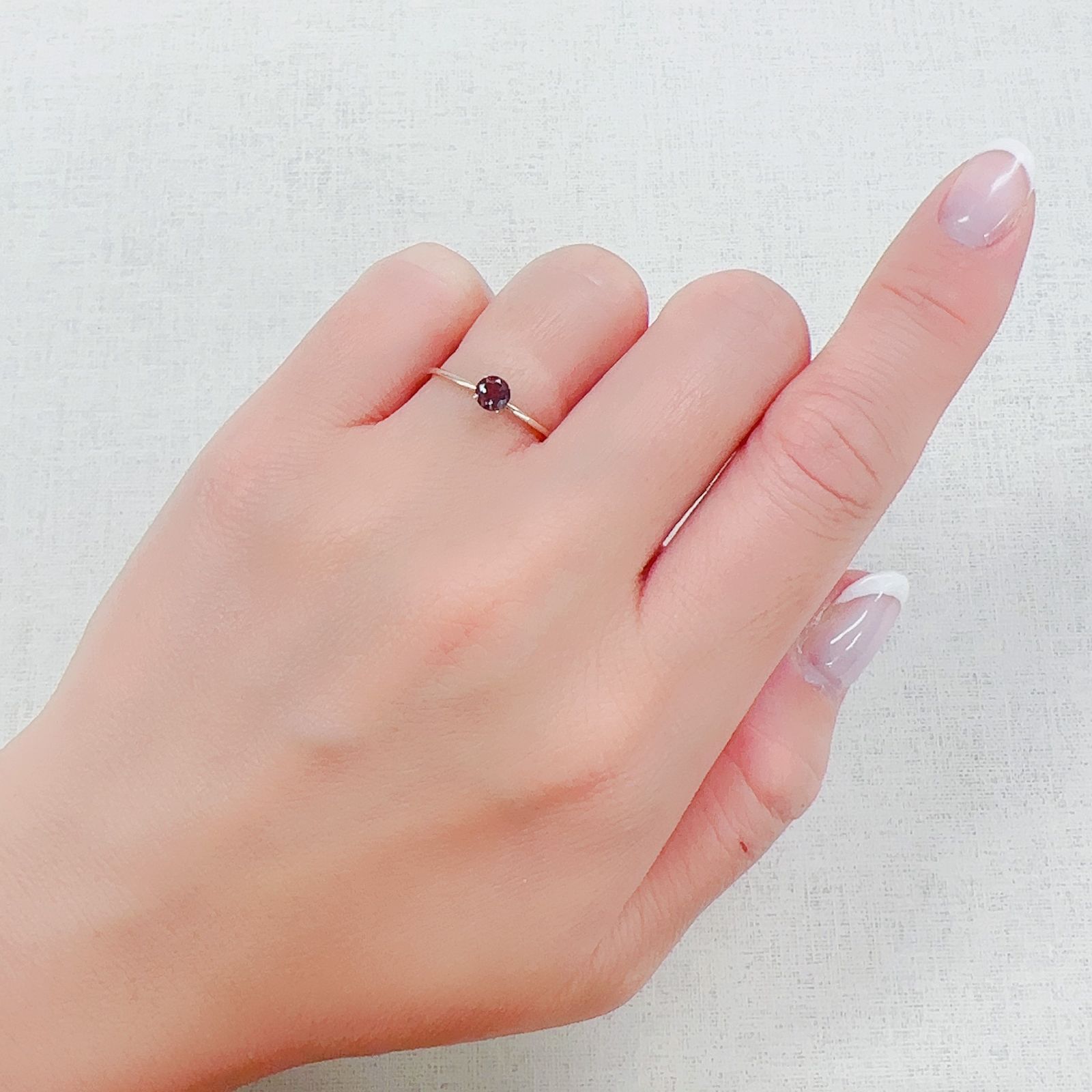 バイカラーアンデシン モンゴル産 0.24ct[230421501]4x4mm前後