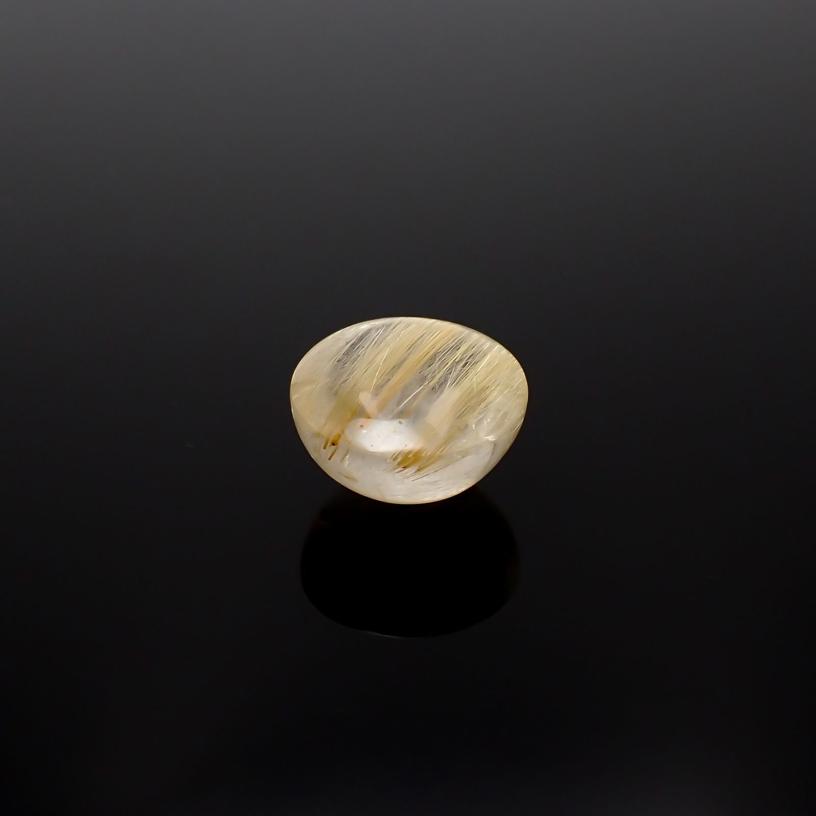 ルチルクォーツキャッツアイ ブラジル産 10.42ct[240125640]13.1x13.1mm前後