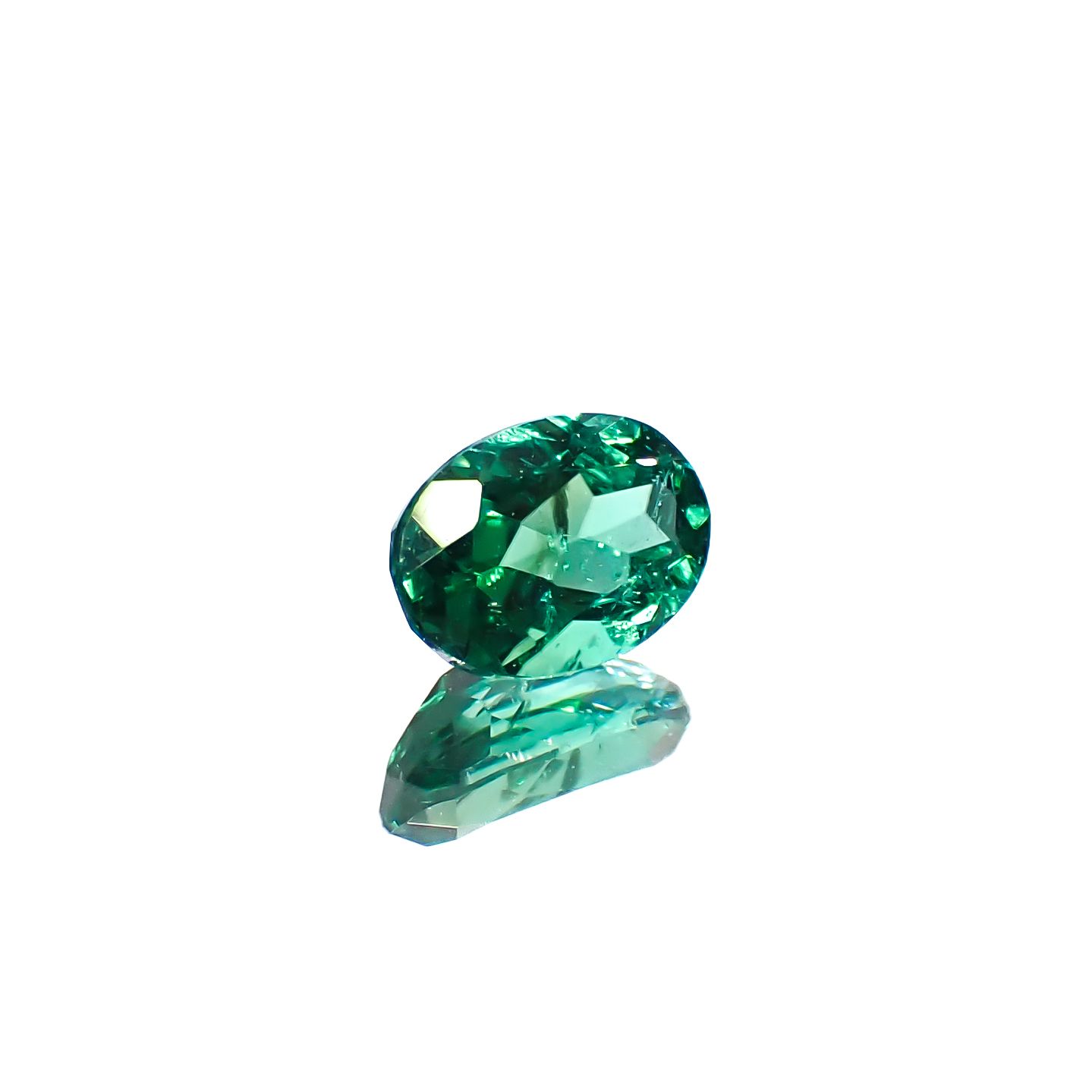 パライバトルマリン(宝石名トルマリン/別名パライバ・トルマリン)ブラジル・キントス鉱山産 0.326ct ソ付(宝貴協)[240928718]5.16x3.6mm前後