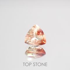バイカラーアンデシン(宝石名アンデシン)チベット産 0.77ct 識別済[220115270]6.1x6.2mm前後