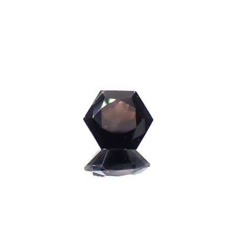 ◇ヘキサゴンカット◇モリオン チベット産 1.97ct[240427365]7.8x7.7mm前後