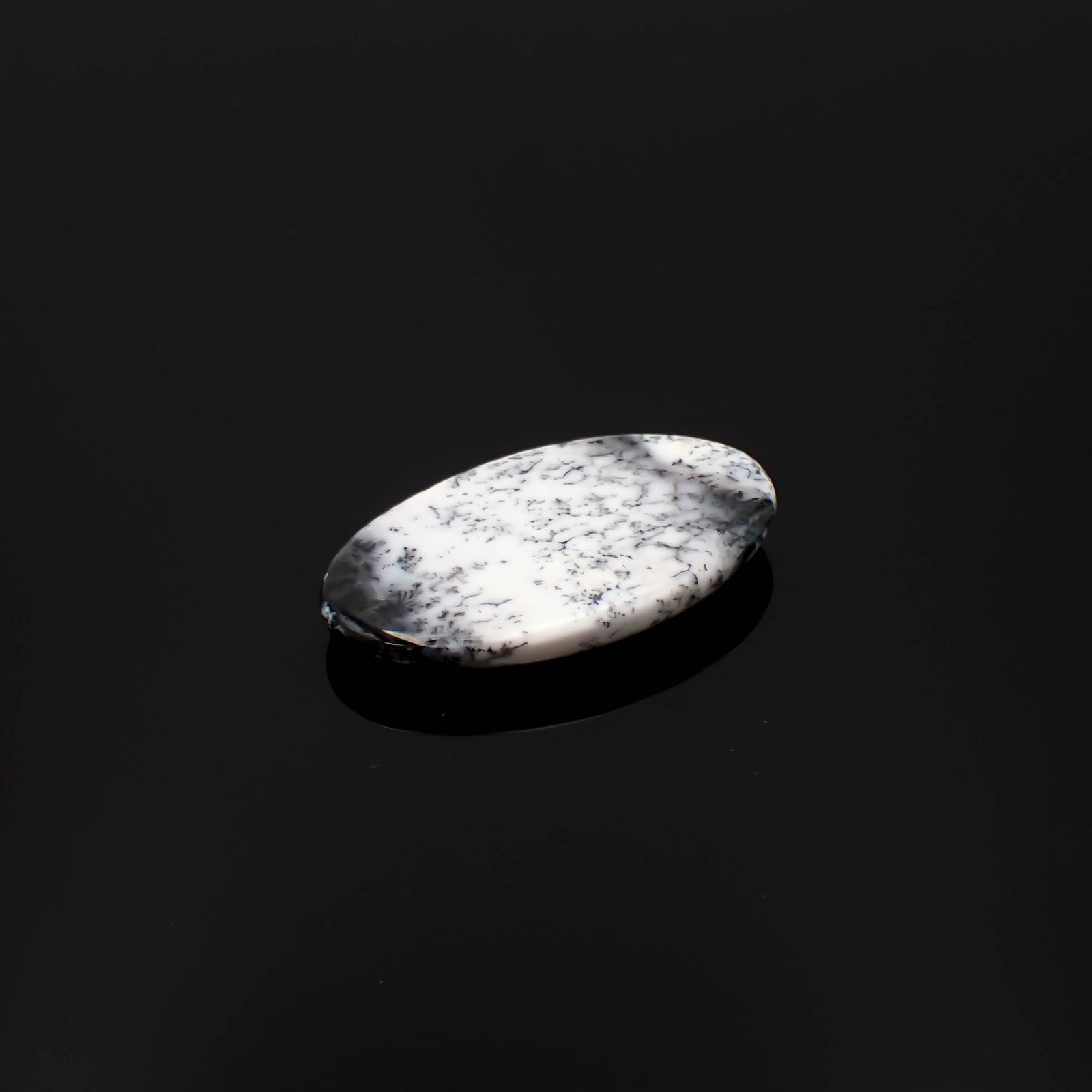 デンドリチックオパール ブラジル産 36.35ct[230722774]37.4x21.8mm前後