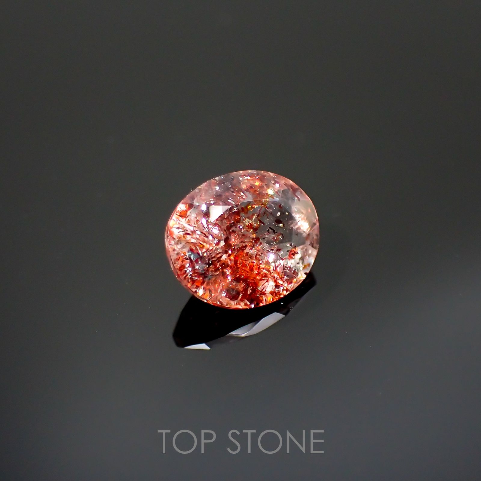 ファイヤークォーツ ナイジェリア産 1.29ct[220114750]8.2x6.8mm前後