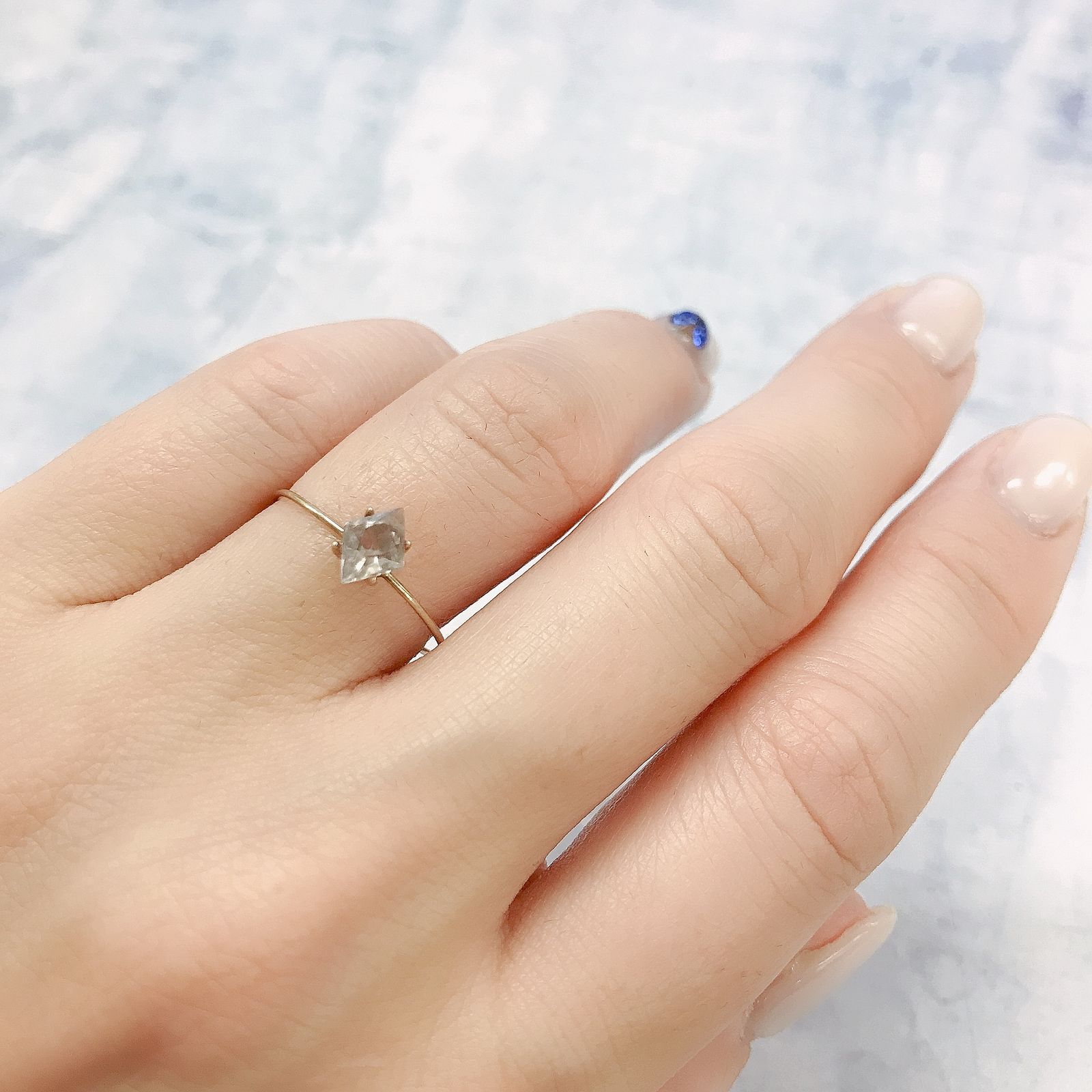 ◇カスタムカット◇ダイアスポア(宝石名ダイアスポア)トルコ産 0.54ct 識別済[220516033]7x5.2mm前後
