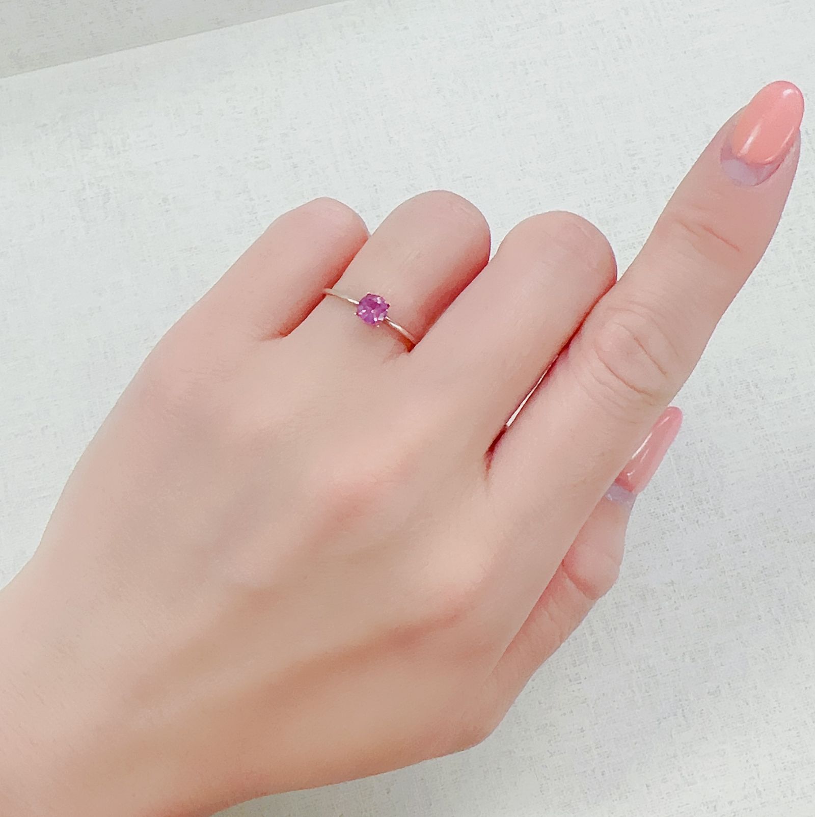 ピンクスピネル(宝石名ピンク・スピネル)タンザニア産 0.35ct 識別済[230321141]4.4x4.4mm前後