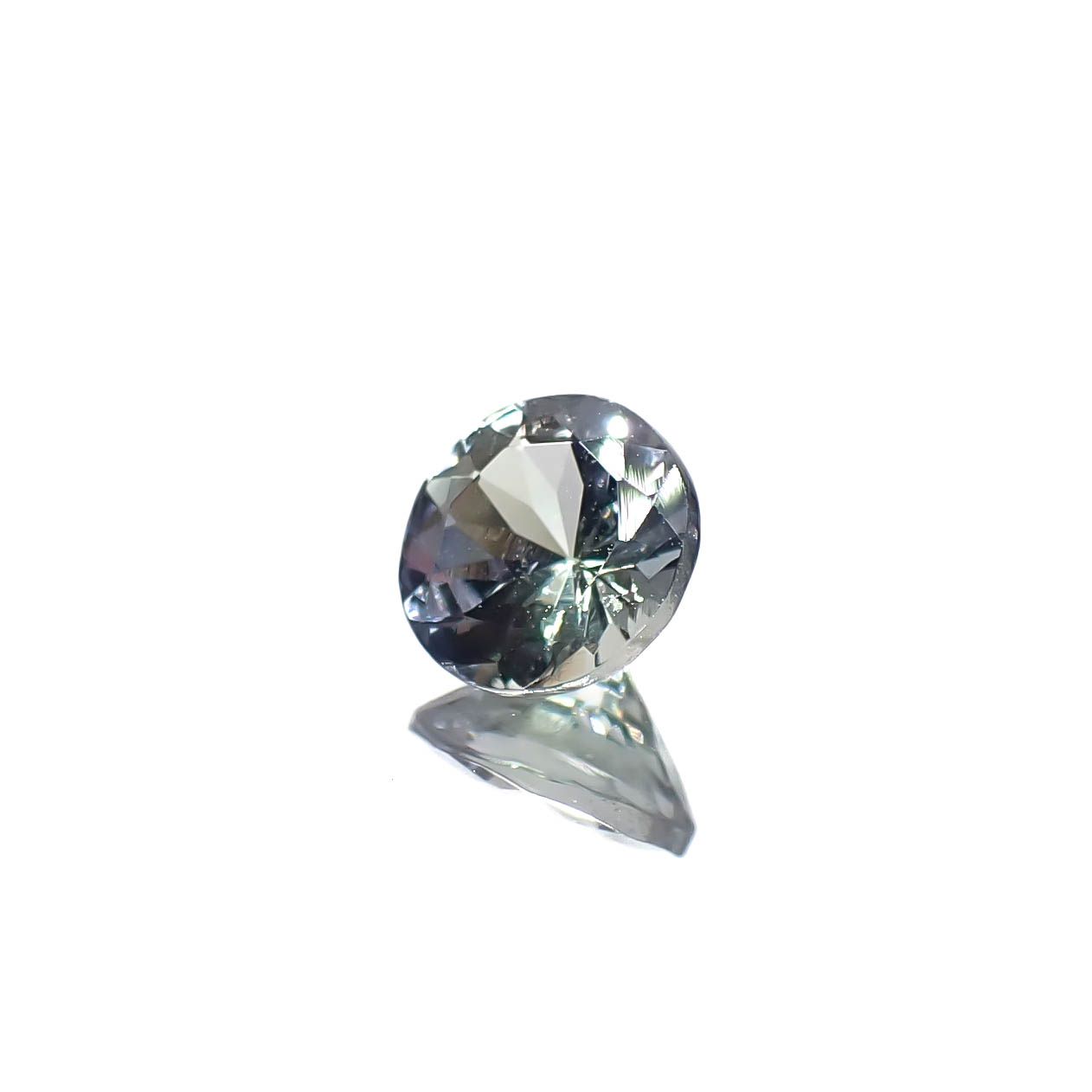バイカラータンザナイト(宝石名ゾイサイト)タンザニア産 0.49ct 識別済[240828609]5x5mm前後
