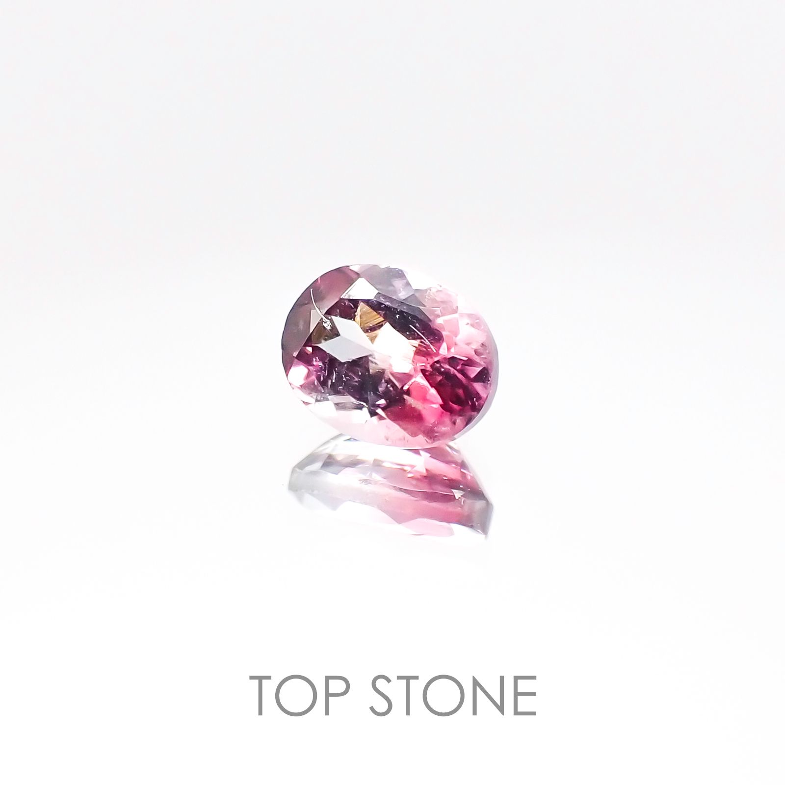 バイカラートルマリン ブラジル産 ルース 0.46ct[20106805]5.1×4.1mm前後