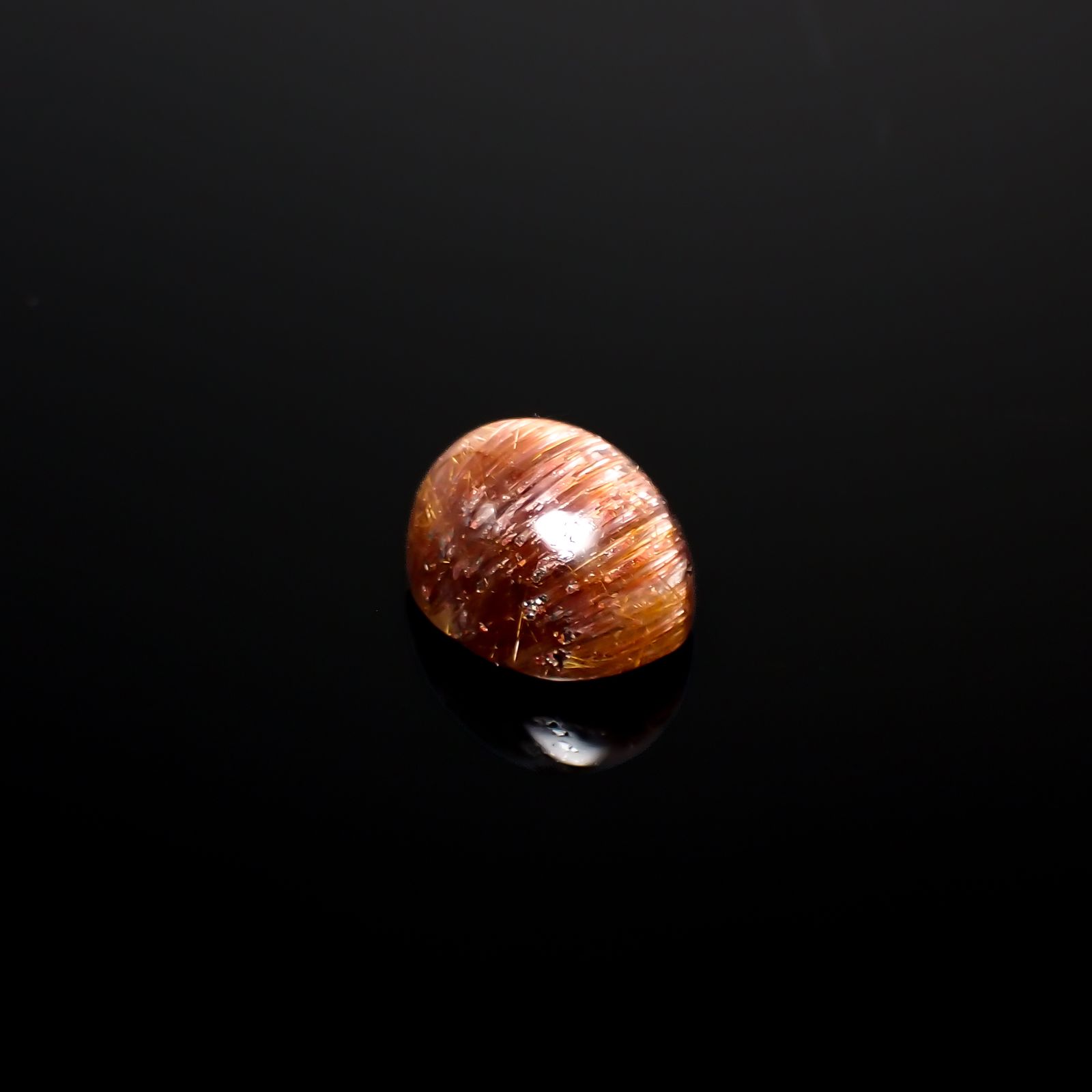 ルチルクォーツ キャッツアイ ブラジル産 13.36ct[240427050]15.4x12.2mm前後