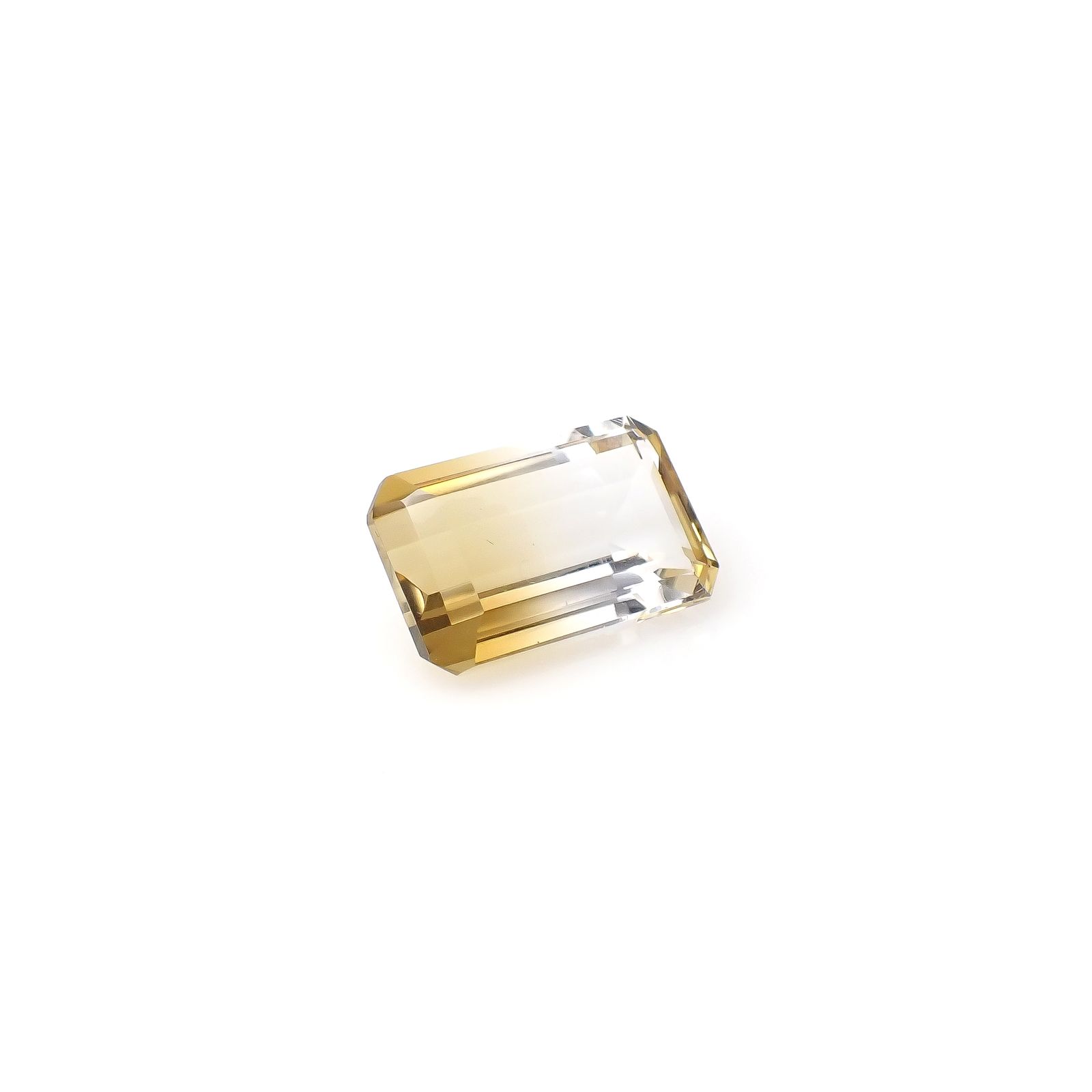 バイカラーシトリン ブラジル・ミナスジェライス州産 7.58ct[240326462]15x9.6mm前後