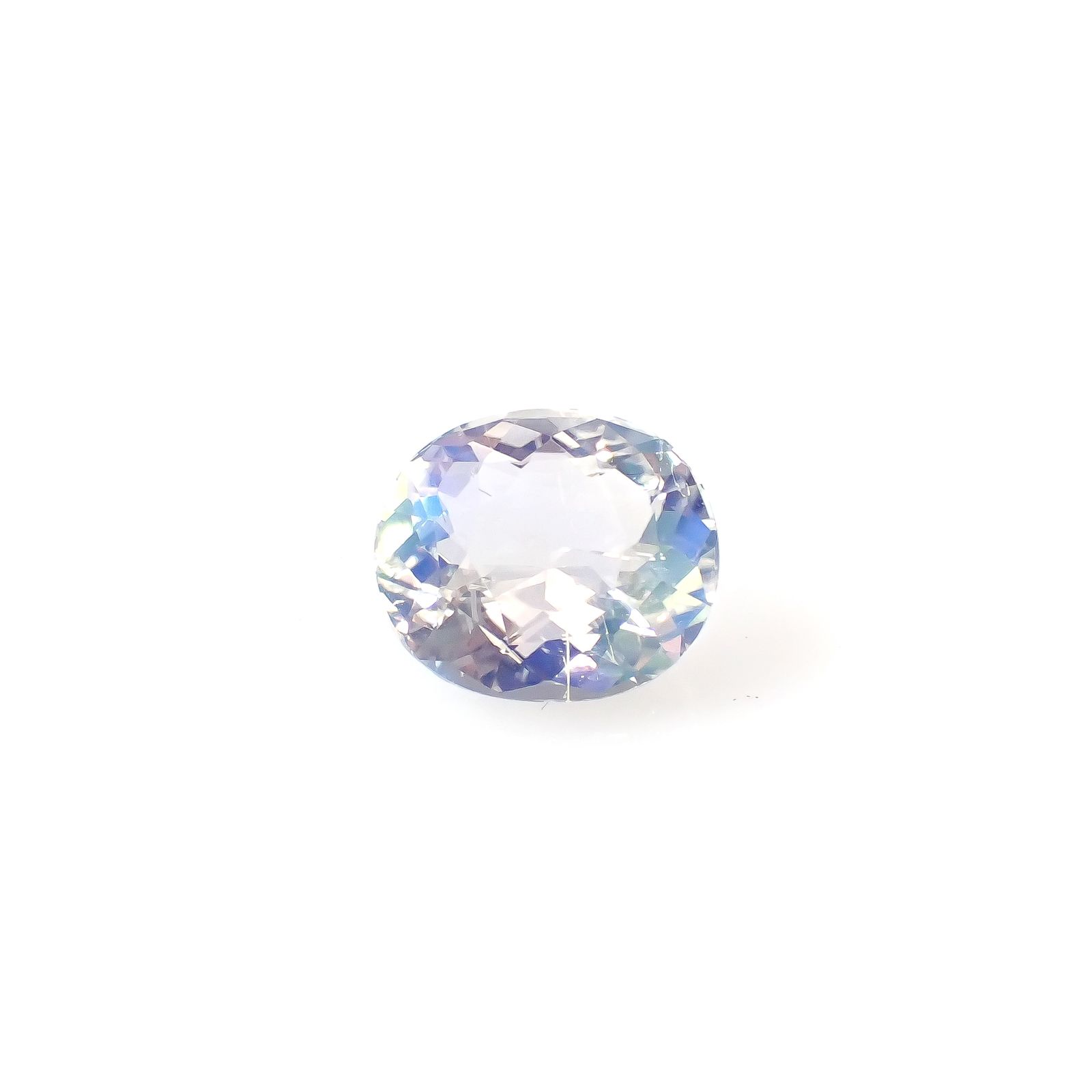 レインボームーンストーン(宝石名ラブラドライト)マダガスカル産 3.224ct ソ付(彩珠)[240326938]10.5x9mm前後