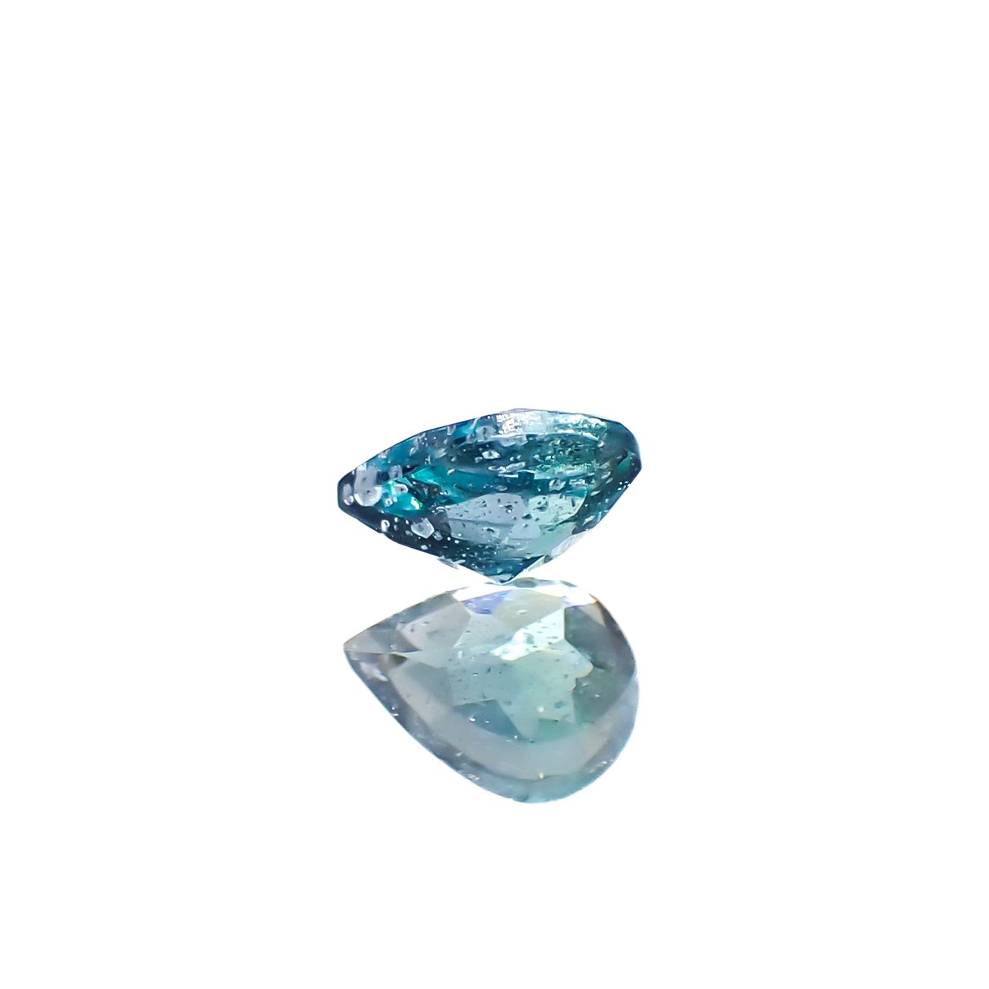 ブルーグリーンコーネルピン(宝石名ブルーグリーン・コーネルピン)タンザニア産 0.14ct 識別済[240527675]3.9x2.9mm前後