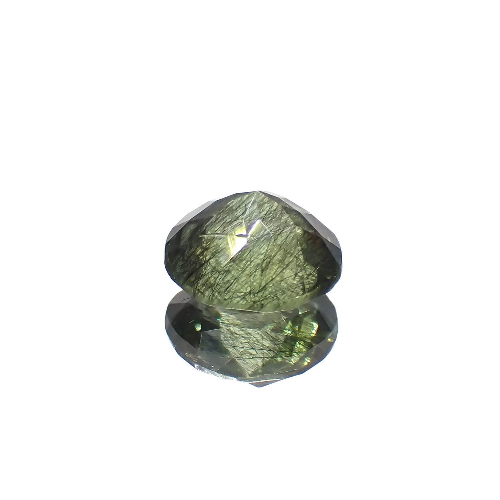 ルドウィジャイトインペリドット パキスタン産 1.48ct[221219512]7.3x7.1mm前後