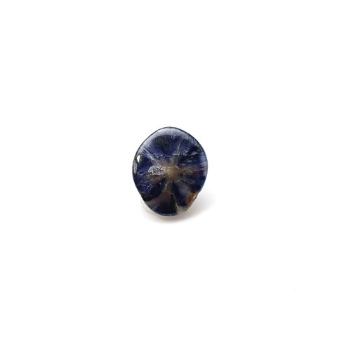 トラピッチェサファイア 原石スライス磨き ビルマ産 0.57ct [250830980]5.7x4.8mm前後