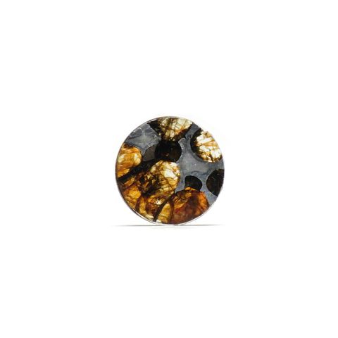 パラサイト隕石Sericho トリプレット 発見地:ケニア 4.04ct[240125707]12x12mm前後