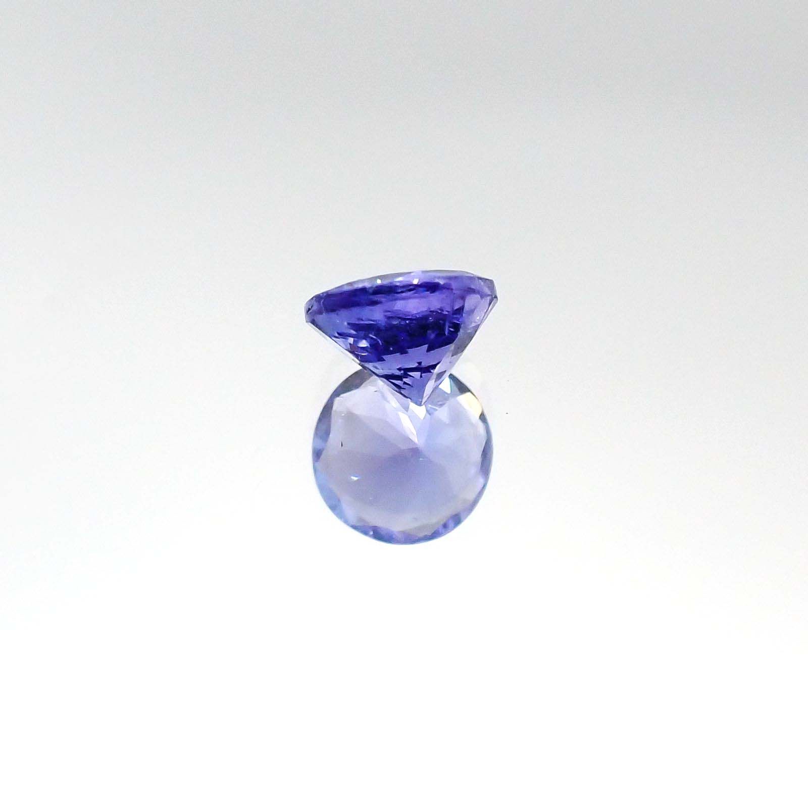 タンザナイト(宝石名タンザナイト)タンザニア産 0.51ct 識別済[230723004]5x4.9mm前後