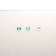 パライバトルマリン カラーグラデーション3pcsセット ブラジル産 0.084ct(3pcs合計)[230220497]2x2mm前後