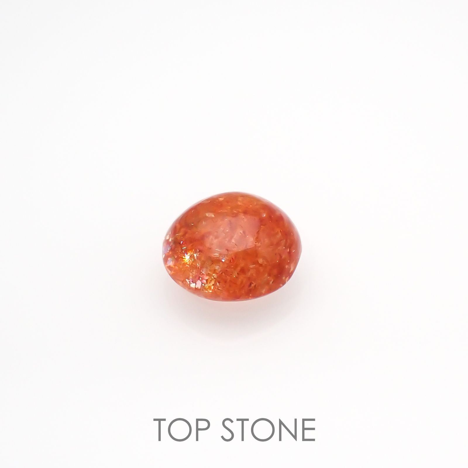 イリュージョンサンストーン(宝石名フェルドスパー) タンザニア産 1.89ct 識別済[210812314]8×8mm前後