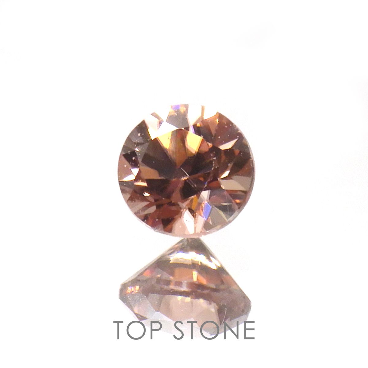 ライトピンクジルコン(宝石名ジルコン)スリランカ/カンボジア産 0.43ct 識別済[220716989]4x4mm前後