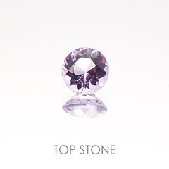 マリアライト(宝石名パープル・スキャポライト) スリランカ産 0.25ct 識別済[20117684]4.2×4.1mm前後