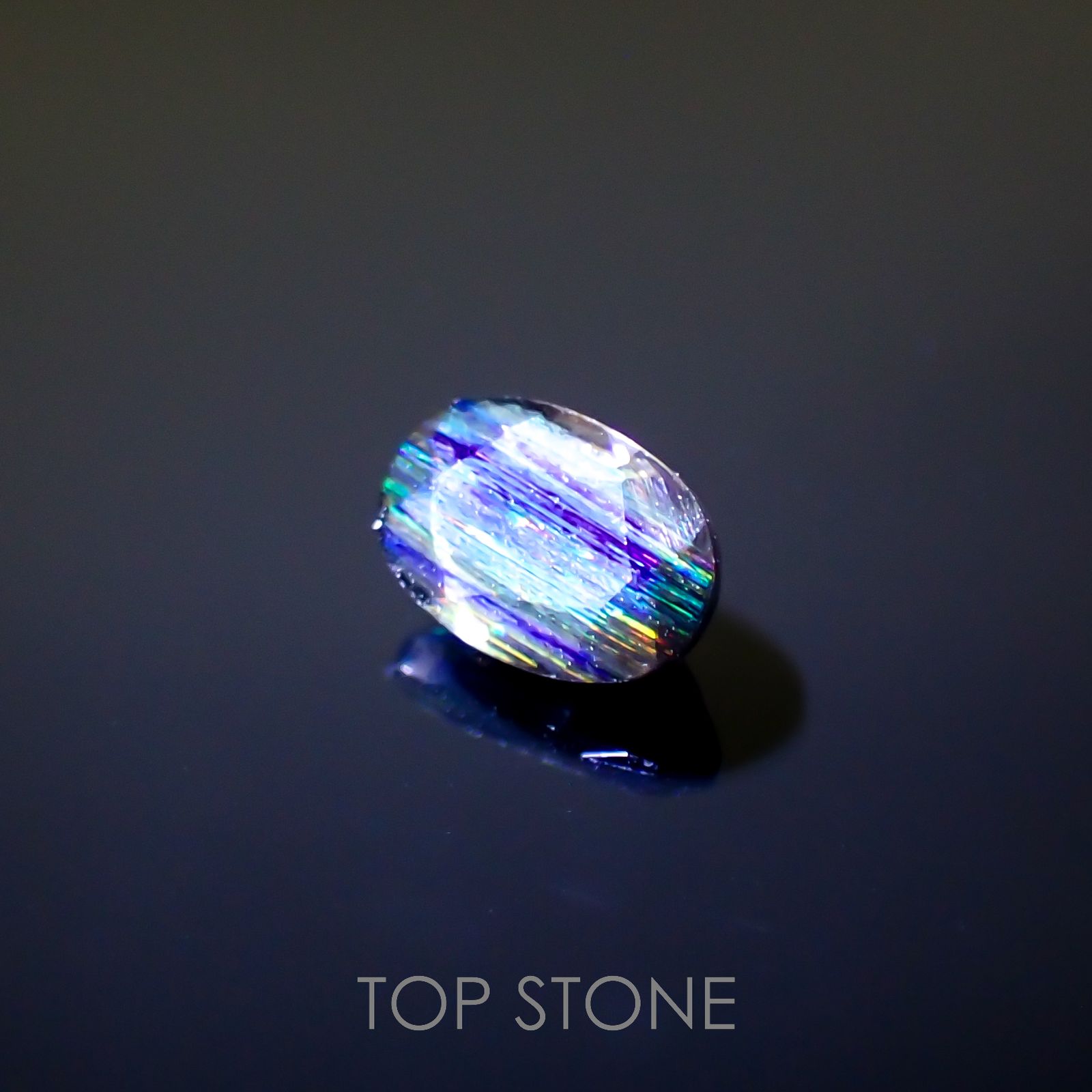 レインボースキャポライト ブラジル産 0.45ct[220616184]5.8x3.9mm前後