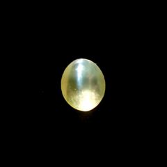 クリソベリルキャッツアイ スリランカ産 0.40ct [221018254]4.4x3.8mm前後