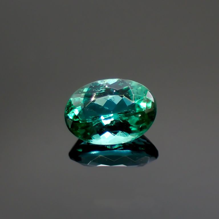 パライバトルマリン(宝石名トルマリン/別名パライバ・トルマリン)ブラジル産 0.22ct GIA鑑付[211113716]4.54x3.3mm前後