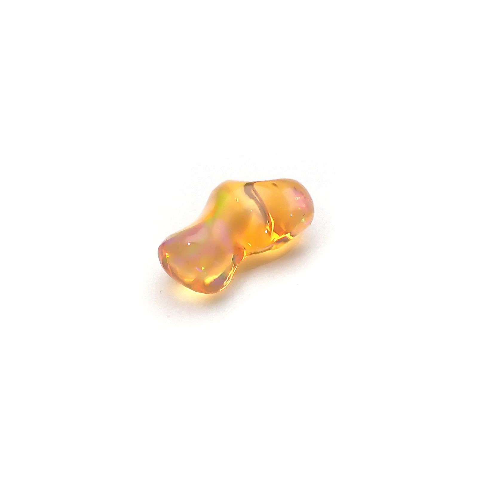 ファイヤーオパール 原石 メキシコ産 0.82ct[240125267]8.9x5.3mm前後