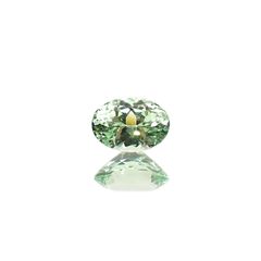 ミントガーネット(宝石名グリーン グロッシュラー・ガーネット) タンザニア産 0.665ct ソ付(彩珠)[210711920]6.1×4.3mm前後