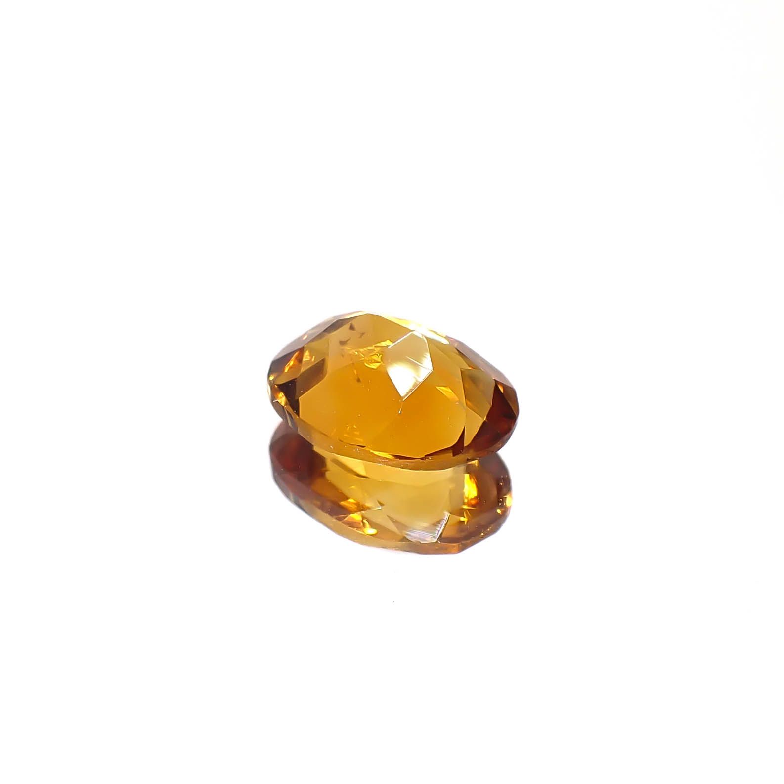 マデイラシトリン ブラジル・ミナスジェライス州産 1.03ct [241029248]8.1x6.1mm前後