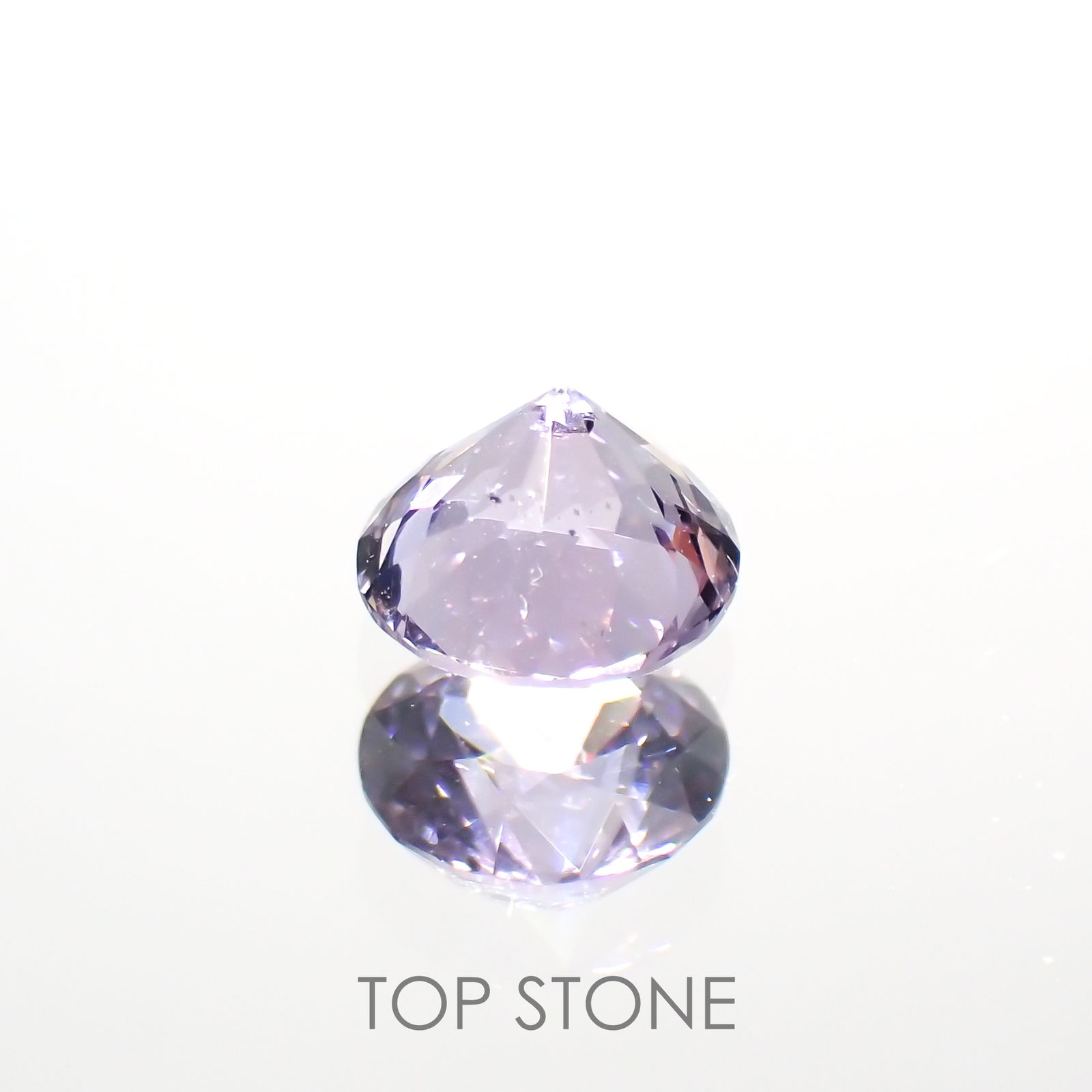 バイオレットスピネル(宝石名スピネル)ビルマ/マダガスカル産 0.57ct 識別済[220114558]4.9x4.9mm前後