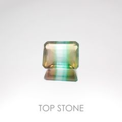 バイカラーフローライト ブラジル産 ルース 4.03ct[2010107057]9.8×7.9mm前後