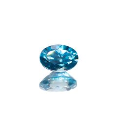 ブルージルコン カンボジア産 0.81ct[230823032]5.9x4.1mm前後