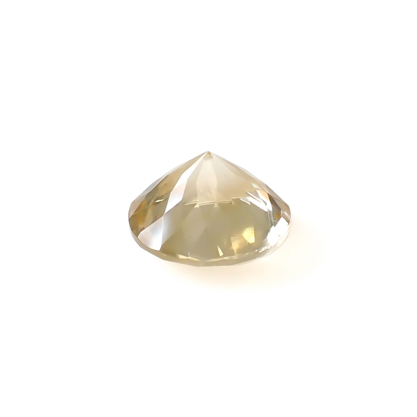 アラゴナイト フォスフォレッセンス(宝石名フォスフォレッセンス・アラゴナイト)チェコ共和国産 11.832ct ソ付(彩珠)[250129778]15.1x15.2mm前後