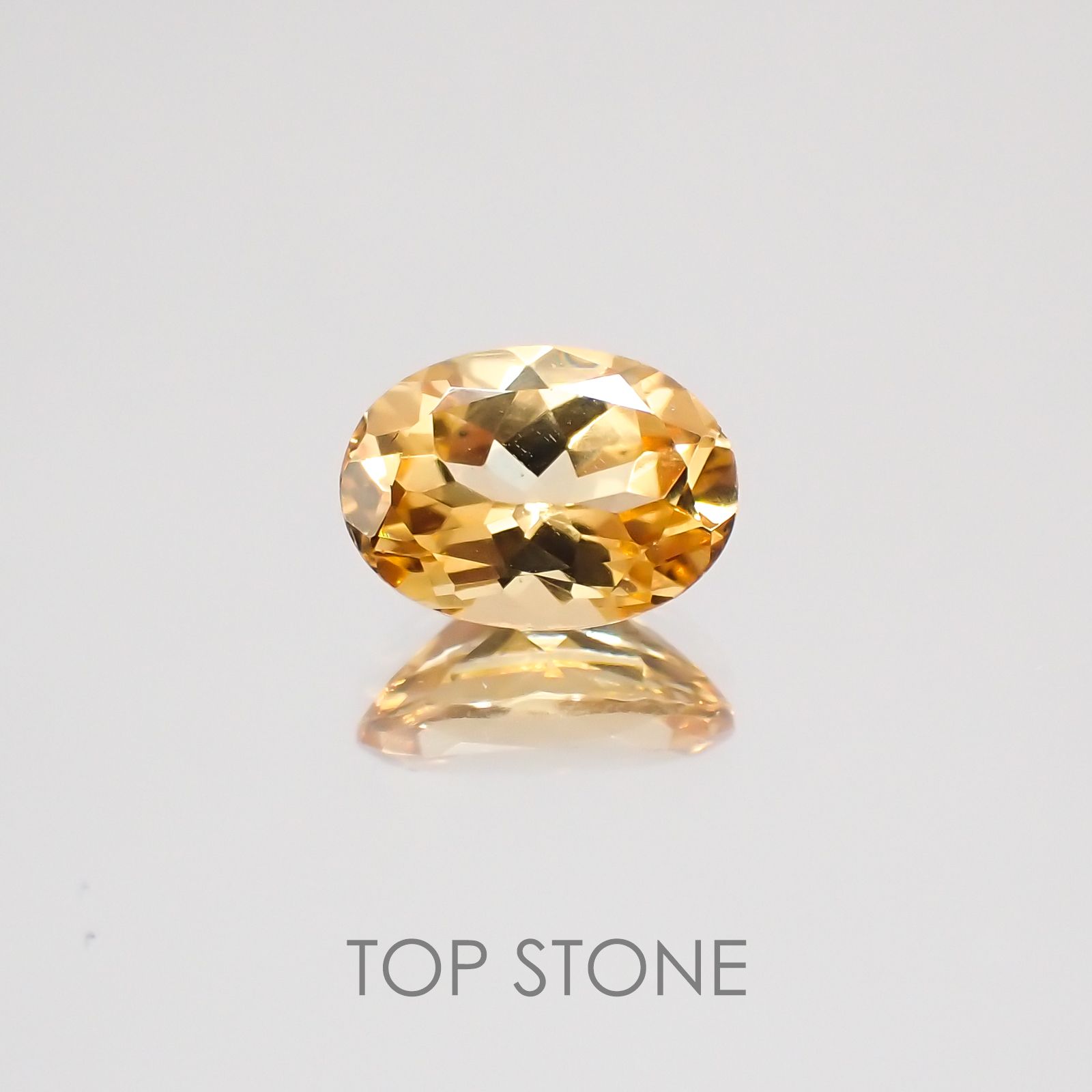 インペリアルガーネット(ヘソナイト)(宝石名ガーネット) スリランカ産 0.95ct 識別済[20128786]7×5.1mm前後