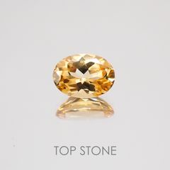 インペリアルガーネット(ヘソナイト)(宝石名ガーネット) スリランカ産 0.95ct 識別済[20128786]7×5.1mm前後
