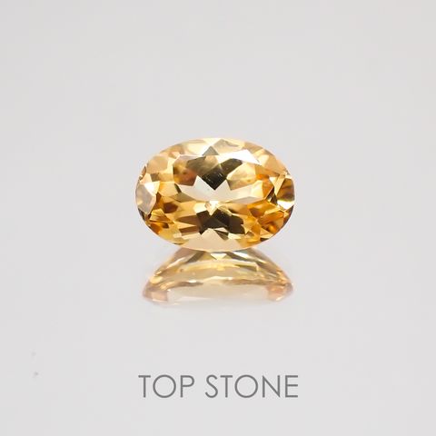 インペリアルガーネット(ヘソナイト)(宝石名ガーネット) スリランカ産 0.95ct 識別済[20128786]7×5.1mm前後