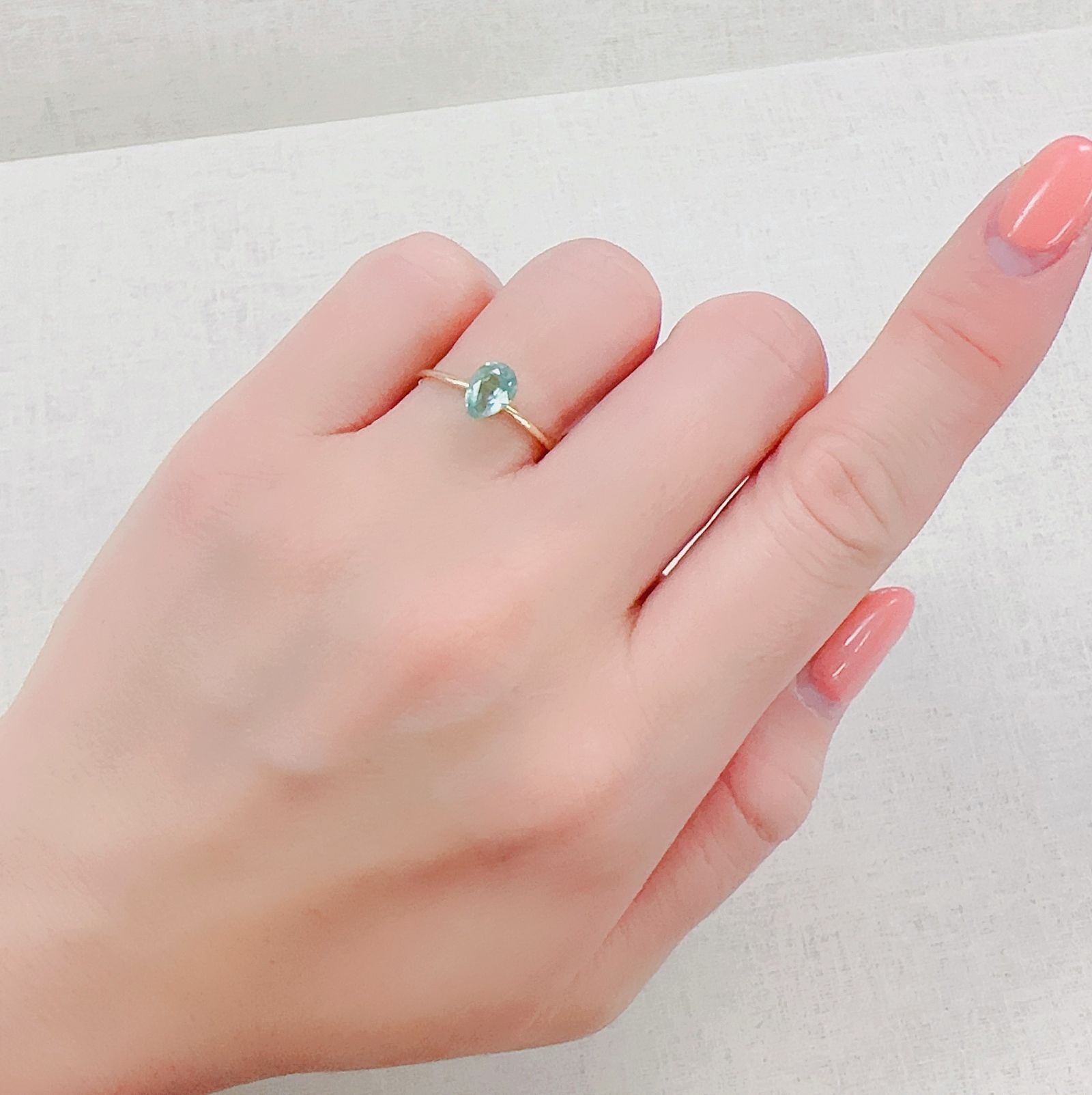 グリーンカイヤナイト タンザニア産 0.92ct[230220579]6.9x4.9mm前後