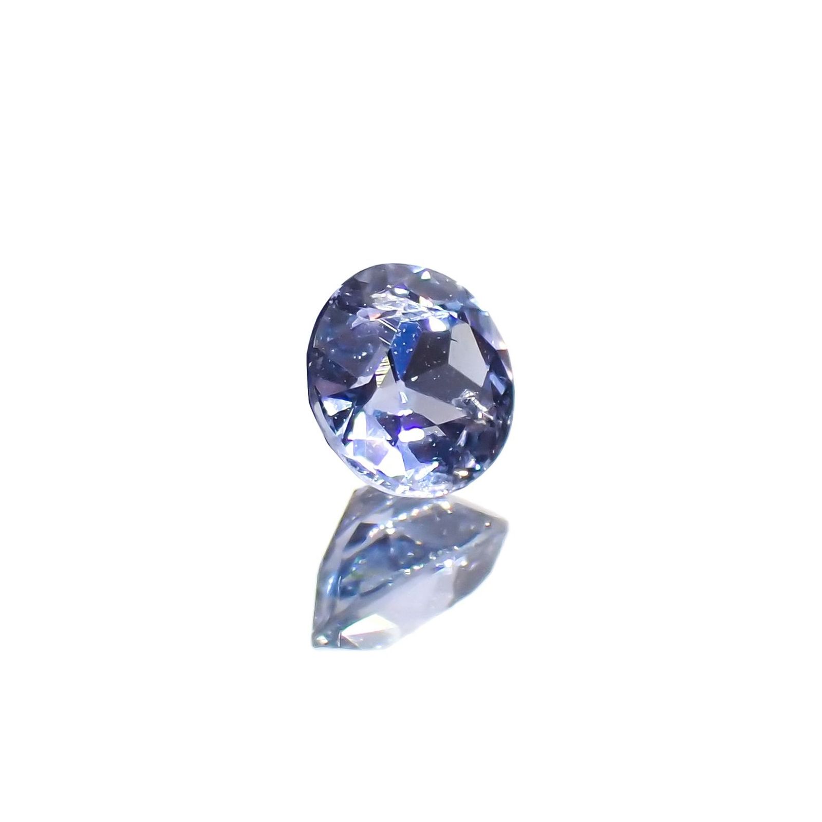 コバルトブルースピネル(宝石名ブルー・スピネル)タンザニア産 ソ付(日独) 0.240ct / 3.66x3.74mm前後 [230622543]