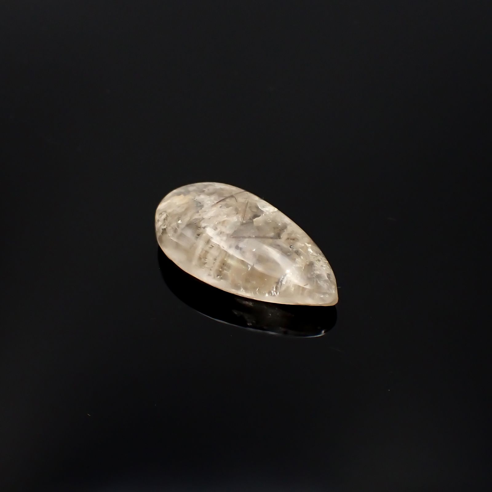 ホワイトガーデンクォーツ ブラジル産 27.65ct[230722651]30.2x15.9mm前後