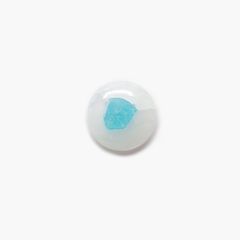 パライバトルマリンインクォーツ(宝石名トルマリンインクォーツ/別名パライバ・トルマリンインクォーツ) ブラジル産 2.677ct ソ付(宝貴協)[210510808]12.2×12.1mm前後