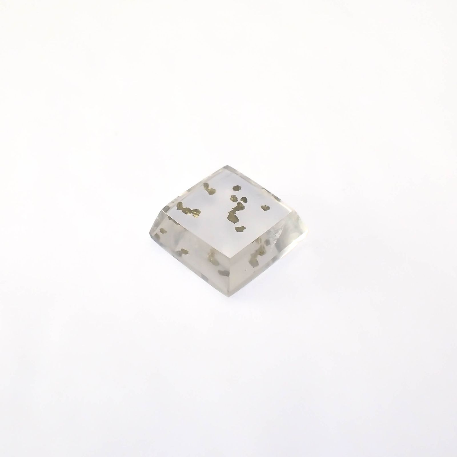 パイライトインクォーツ ブラジル産 10.38ct[240225914]13.2x13.2mm前後